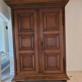 Forezienne solid walnut cabinet