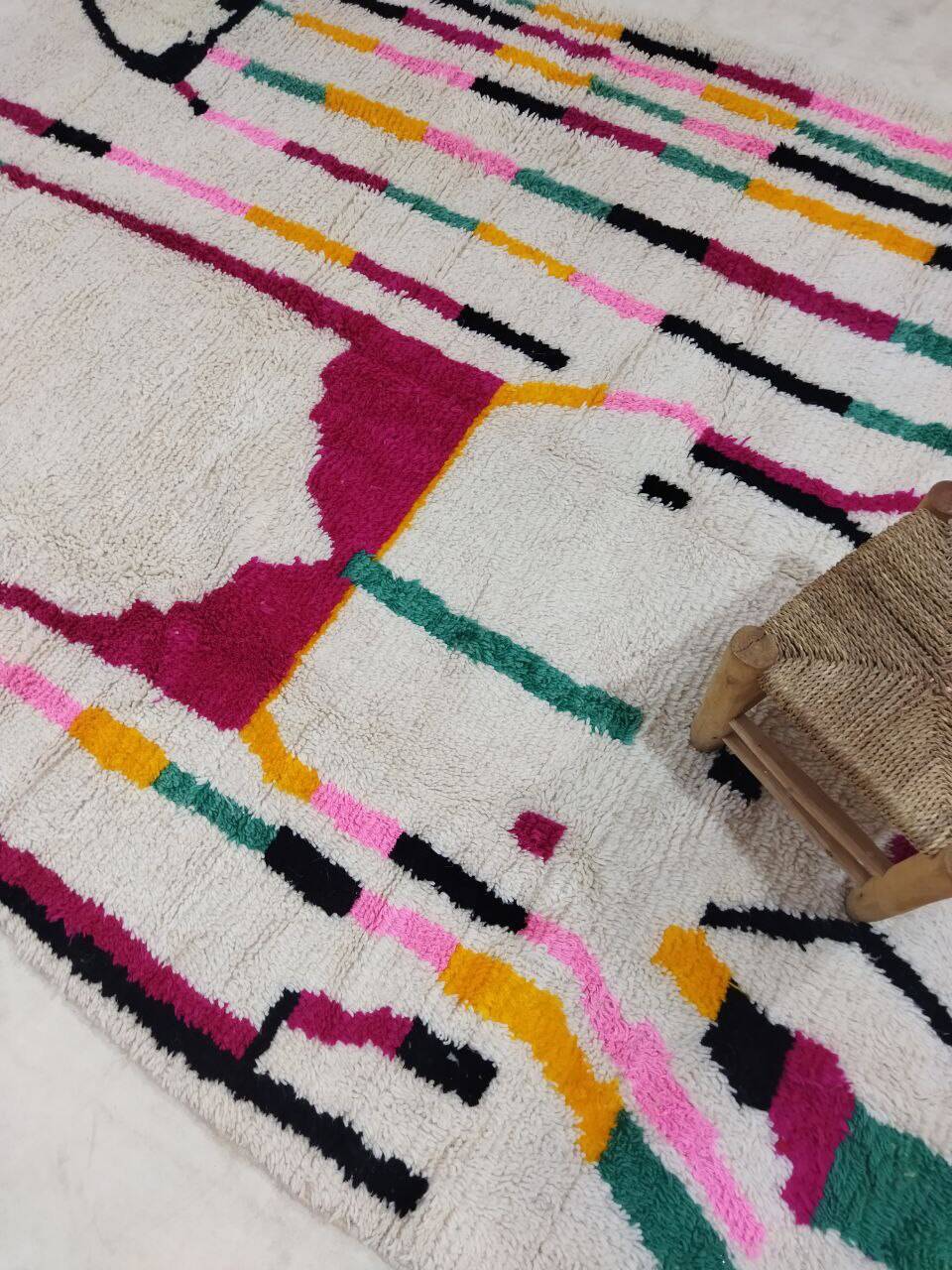 Handmade Moroccan Berber rug 298 X 185 CM