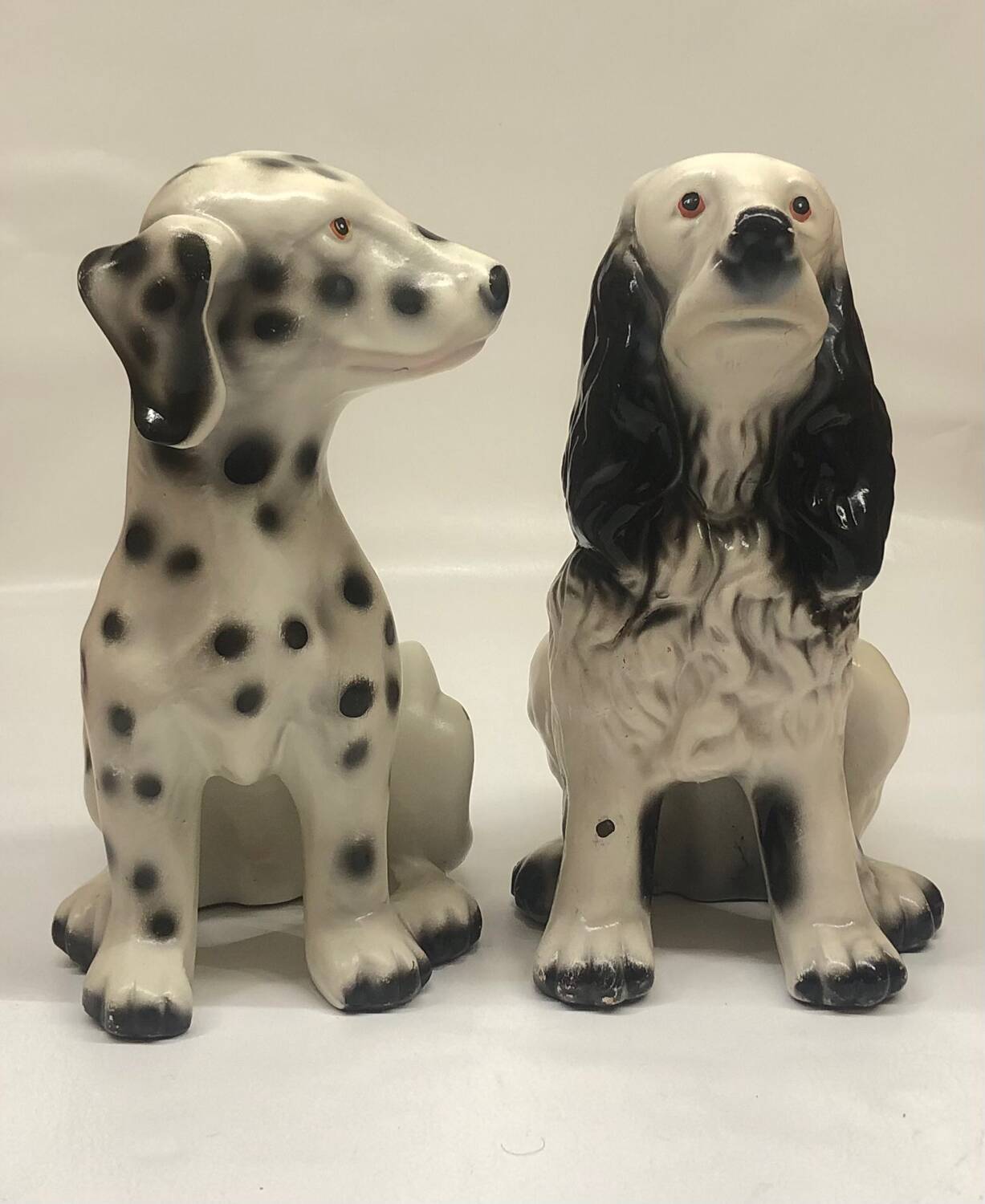 Pair of ceramic dogs