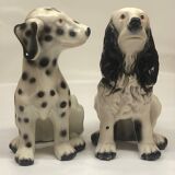 Pair of ceramic dogs