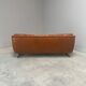 Cognac leather ESA lounge sofa, Denmark 1970s