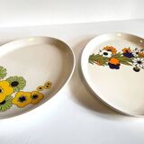 Lot de 2 plats en porcelaine anglaise