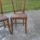 Paire de chaises de bistrot bois