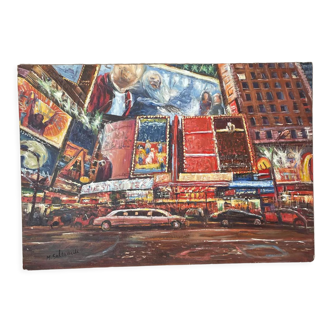 New York Limousine Oil Painting