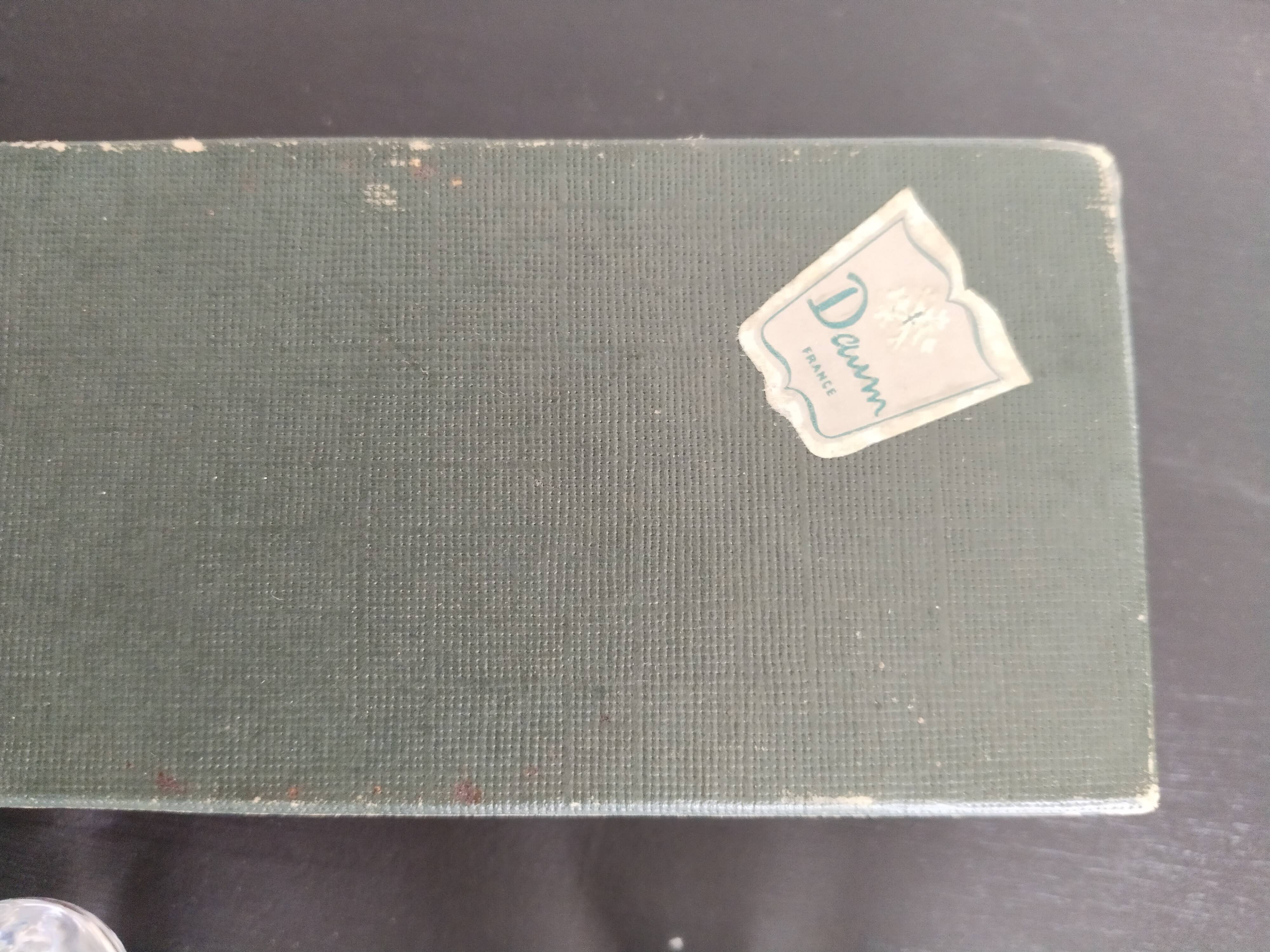 Crystal salt and pepper shakers signed Daum France; antique french