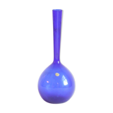 Cobalt blue bud vase by Arthur Percy for Gullaskruf Glasbruk, Sweden 1950s.