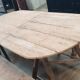 Old table on trestles