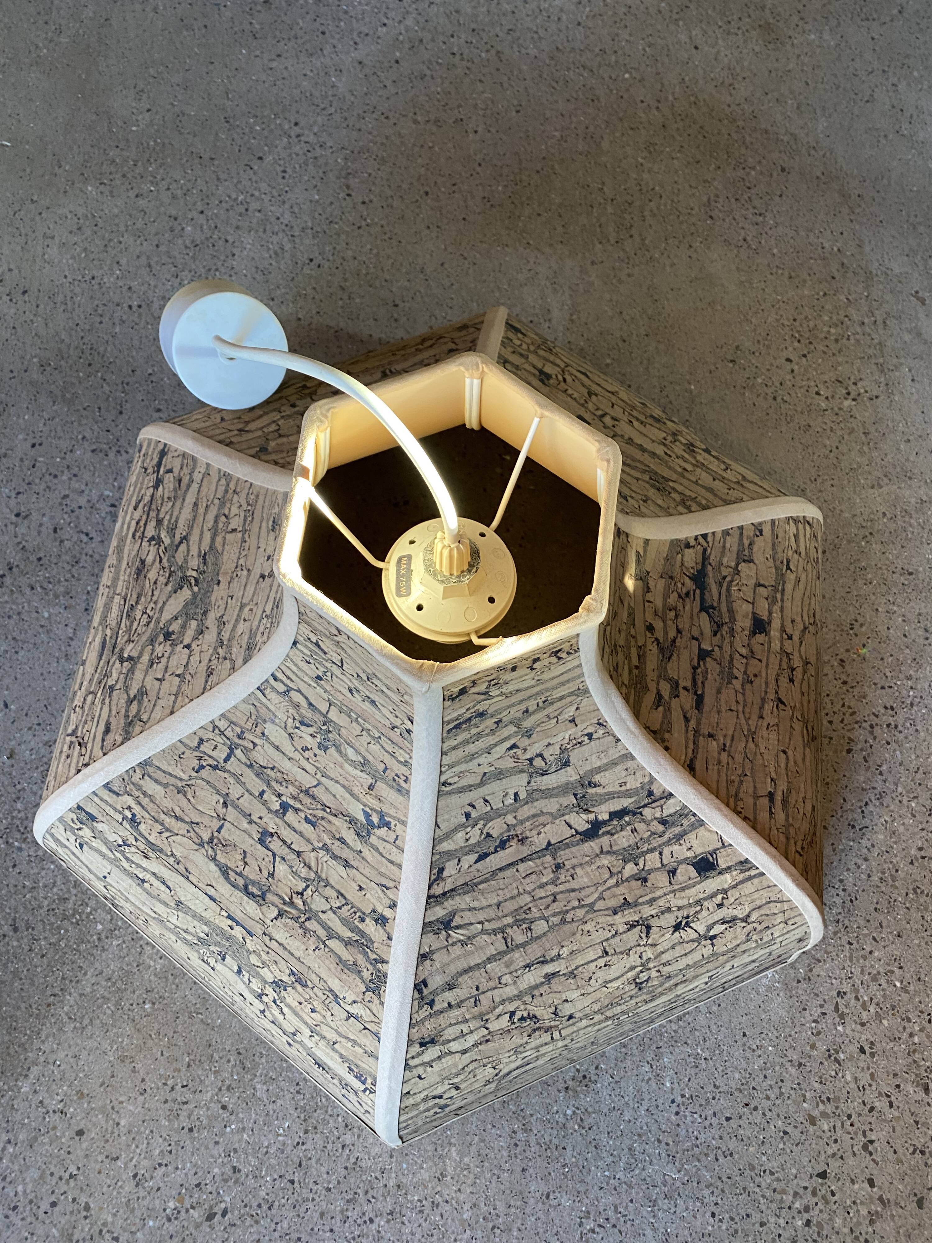 Hanging lamp in cork 80