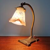 Art Deco desk lamp, signed Le verre Français, 1920s-30s