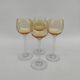 4 amber crystal glasses, first half of the 20th century.