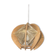 Suspension vintage en bois et fils
