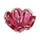 Bol en verre rose Chřibská, Josef Hospodka, Bohême vintage, années 1960