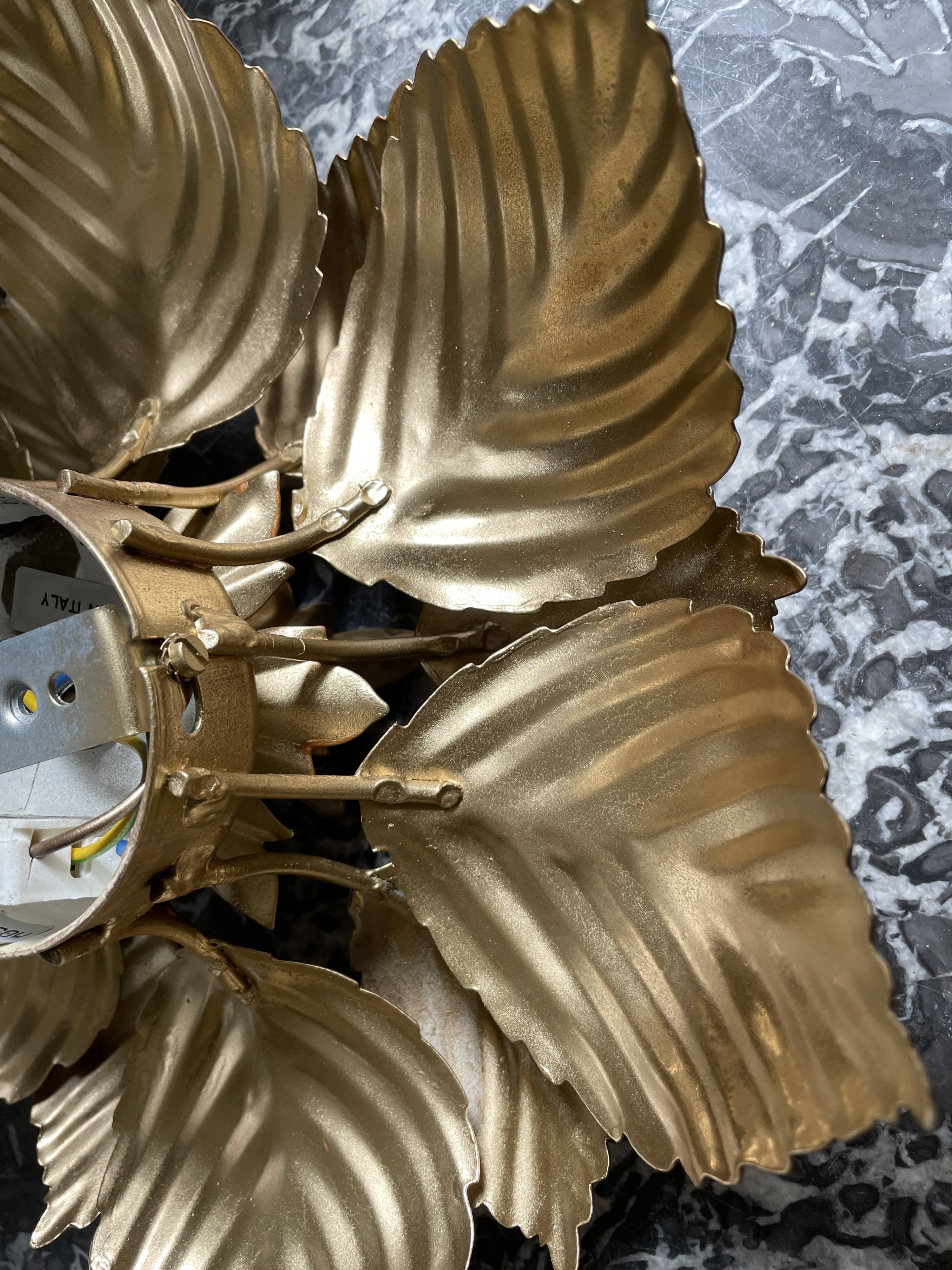 Wall light golden flower