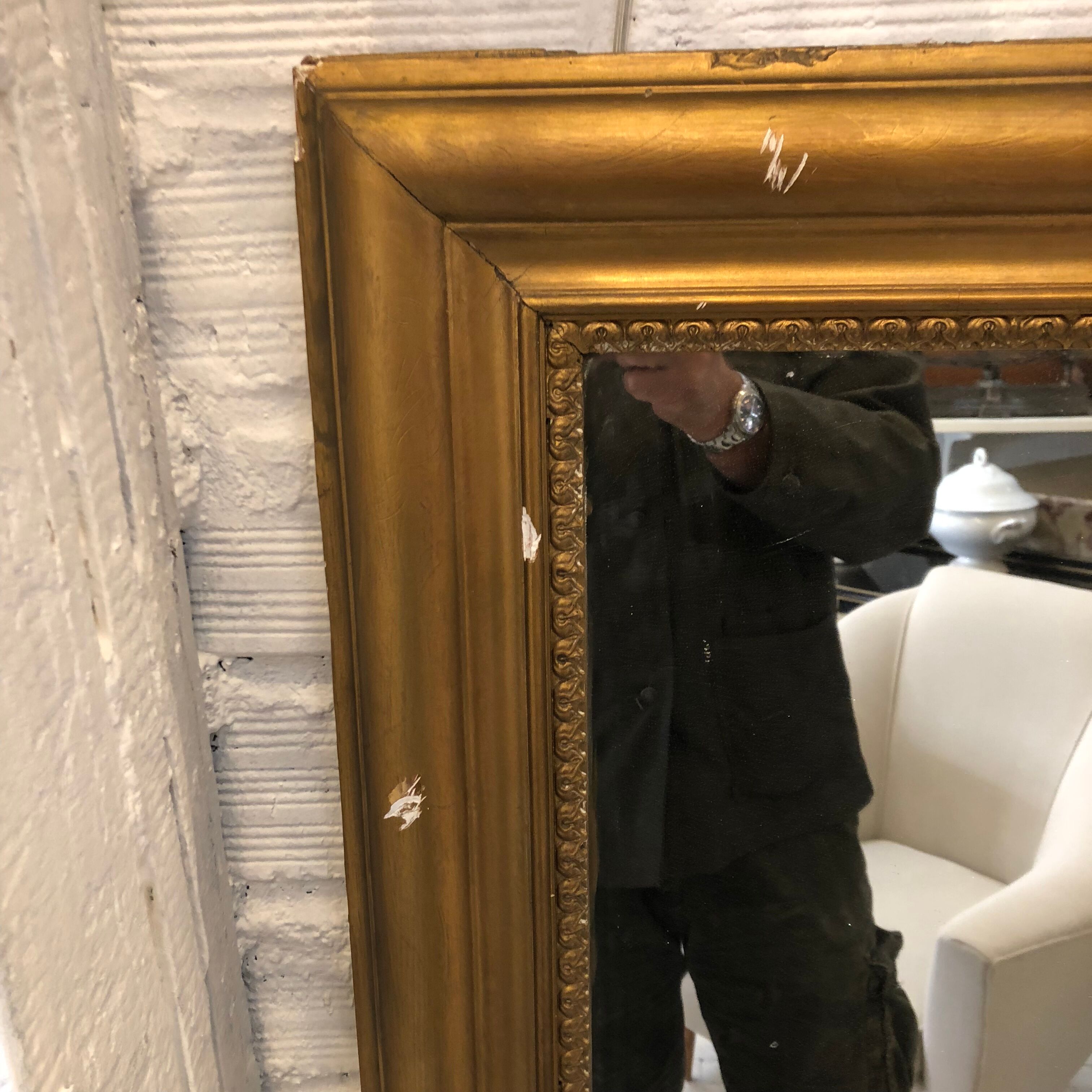 Golden mirror 106x152cm