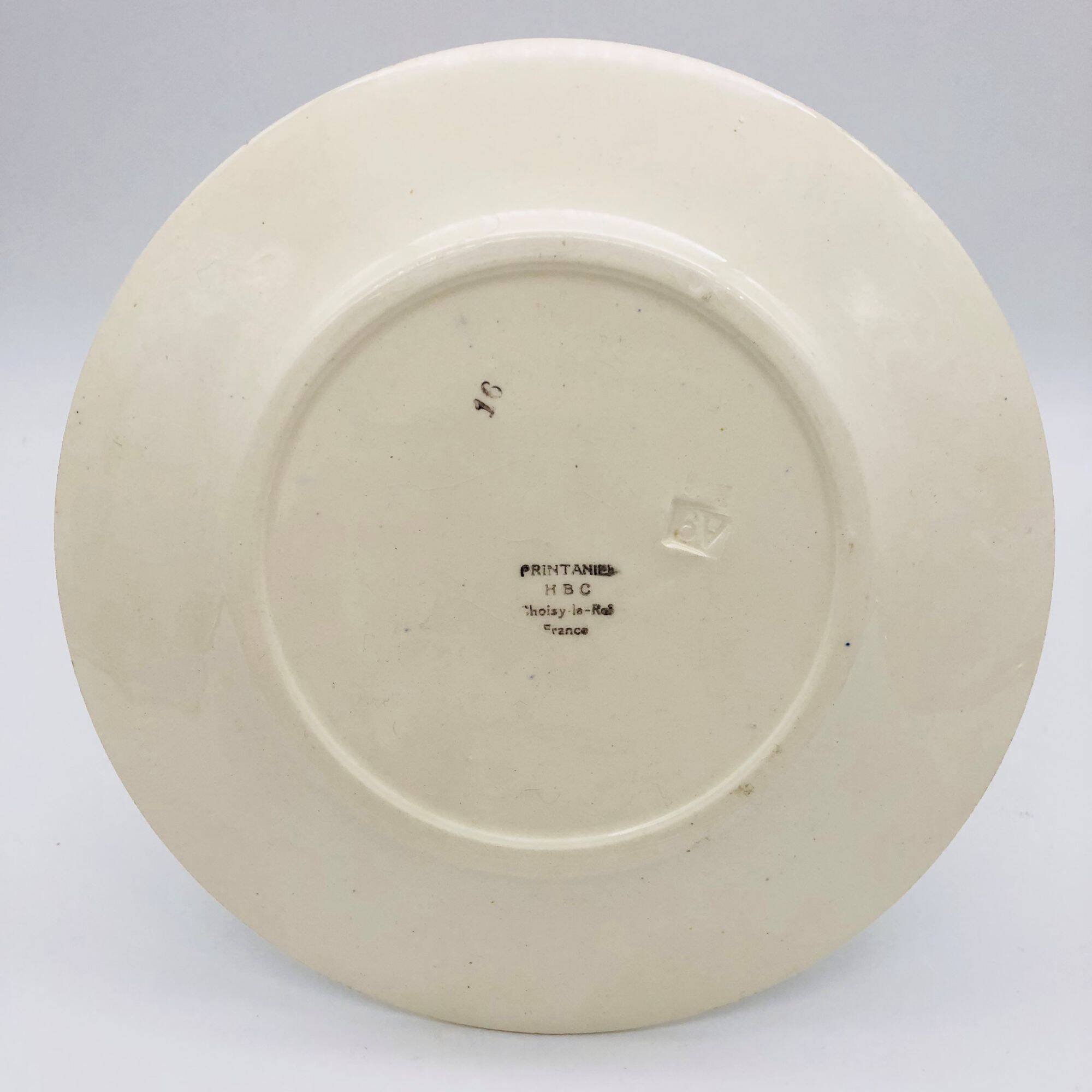 6 dessert plates Hippolyte Boulenger & Cie (HBC)