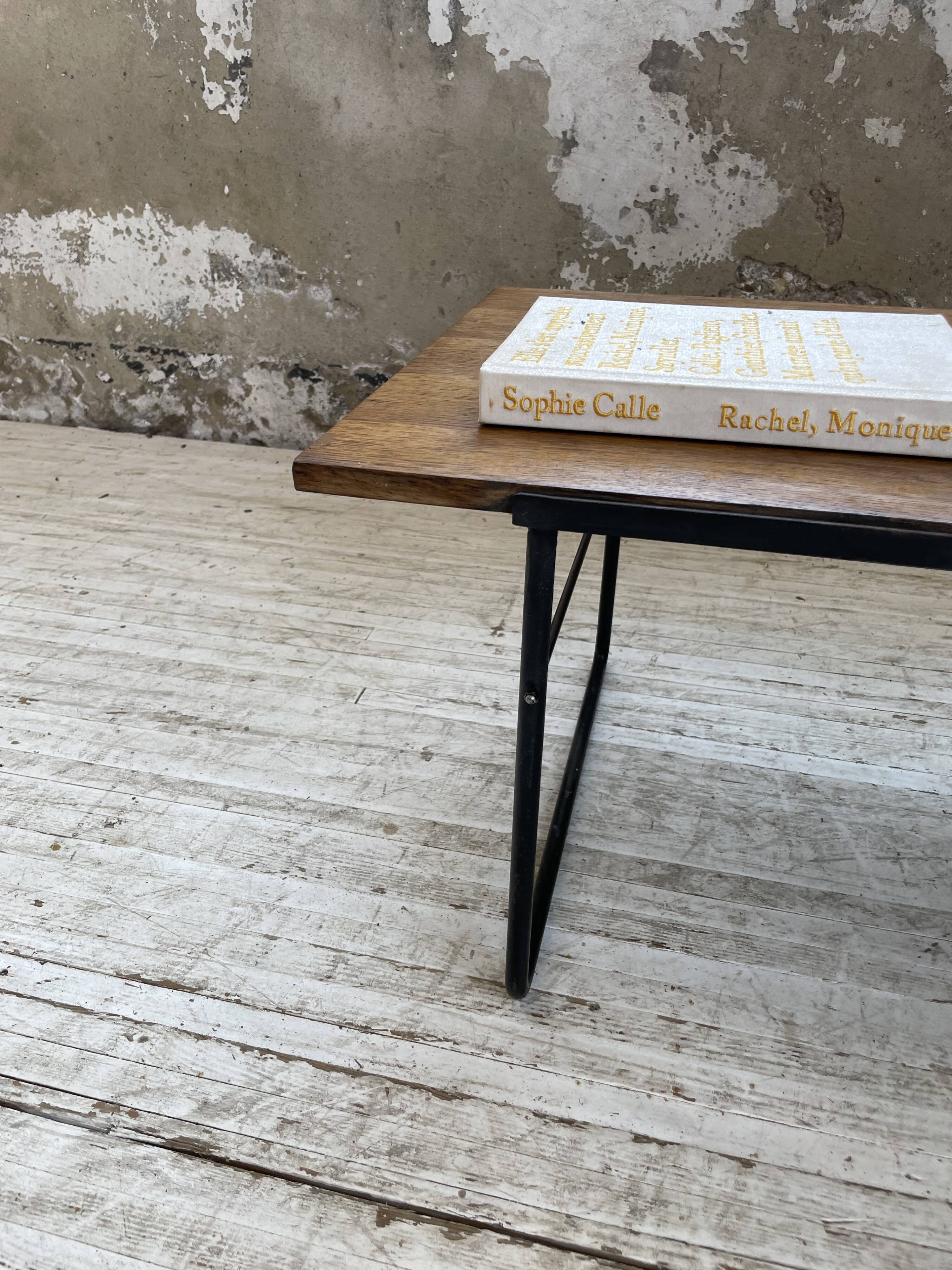 50s modernist oak coffee table