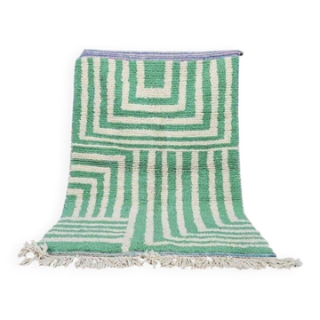 Tapis en laine naturelle artisanale fait main taille 140 x 260 cm