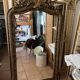 Baroque mirror 19th century gilded  84x156cm
