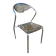 Vintage designer chair in plexiglass and chrome 1980