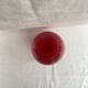 Red glass vase dimension: height -33cm- width -12cm-