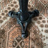 Marble bistro pedestal table, plant holder