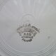 Set de 5 assiettes plates en faïence de Lunéville KG  Modèle Chantilly