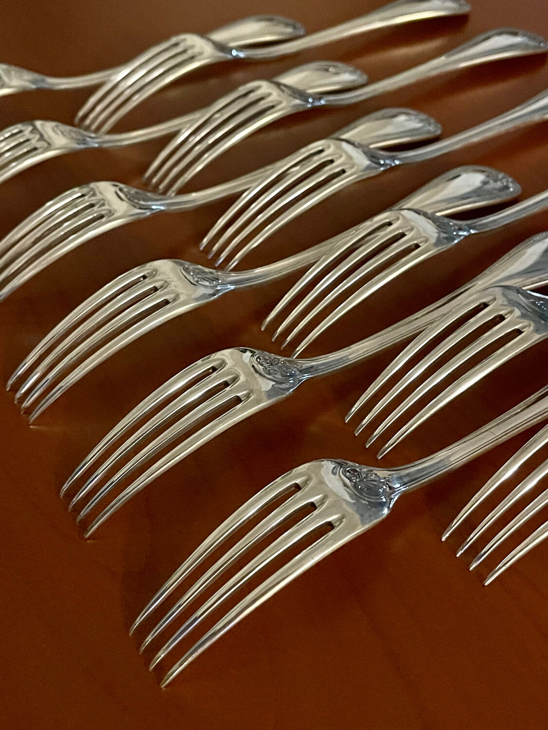 Christofle Malmaison cutlery 49pieces very good condition silver metal