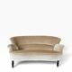 Beige vintage two-seater sofa/armchair