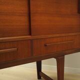 Buffet haut en teck, design danois, années 1960, fabricant : PMJ Viby J