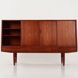 Teak highboard, Danish design, 1970s, production: Denmark