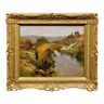 Maurice Levis 1860-1940. Vallée Du Thouet À Thouars, France. Framed Oil On Panel.