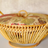 Sewing box or rattan suitcase