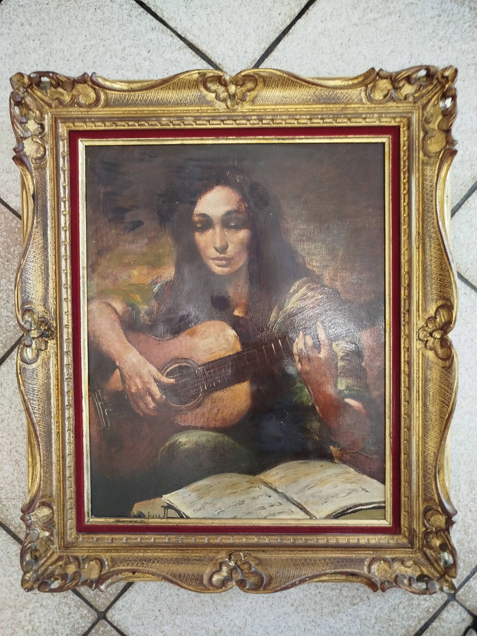 Tableau ancien signé Carmine Carbone - Gonzalez Carbonell