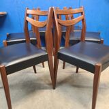 6 scandinavian vintage chairs circa 1970