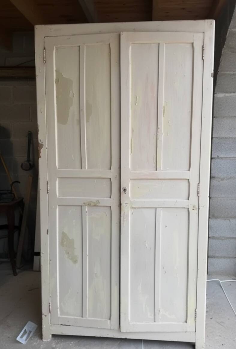 Vintage Parisian Wardrobe - Cream Patina "In its original condition"