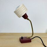 Lamp cocotte years 50red perforated metal