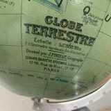 J.Forest vintage glass globe 1950 world map - 37 cm