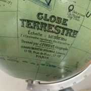 J.Forest vintage glass globe 1950 world map - 37 cm