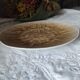 Set of 4 mushroom-style glazed ceramic plates