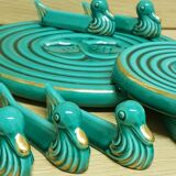 Ceramic duck table setting
