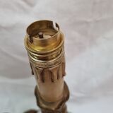 Pied de lampe en bronze Louis XVI