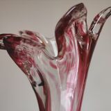 Vase soliflore free-form blown glass