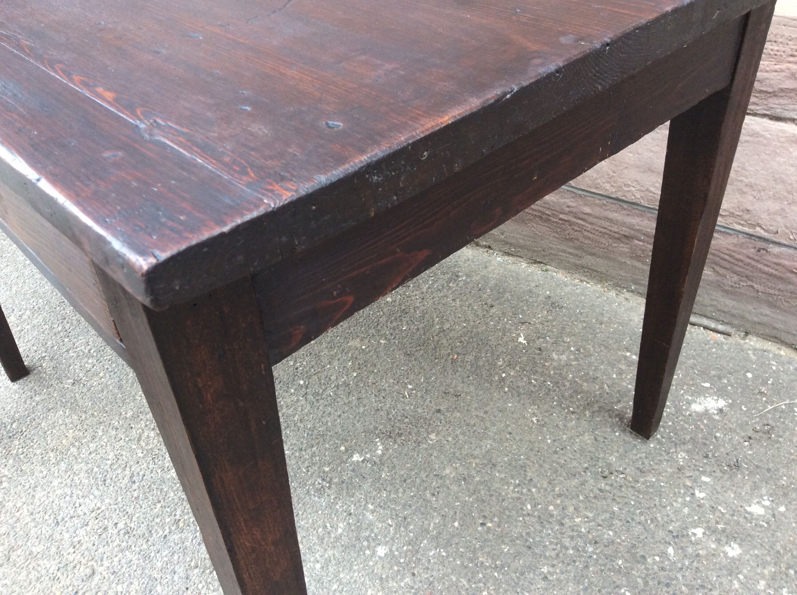 small vintage farm table 1900