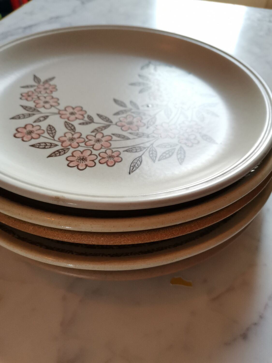 Vintage stoneware plate service
