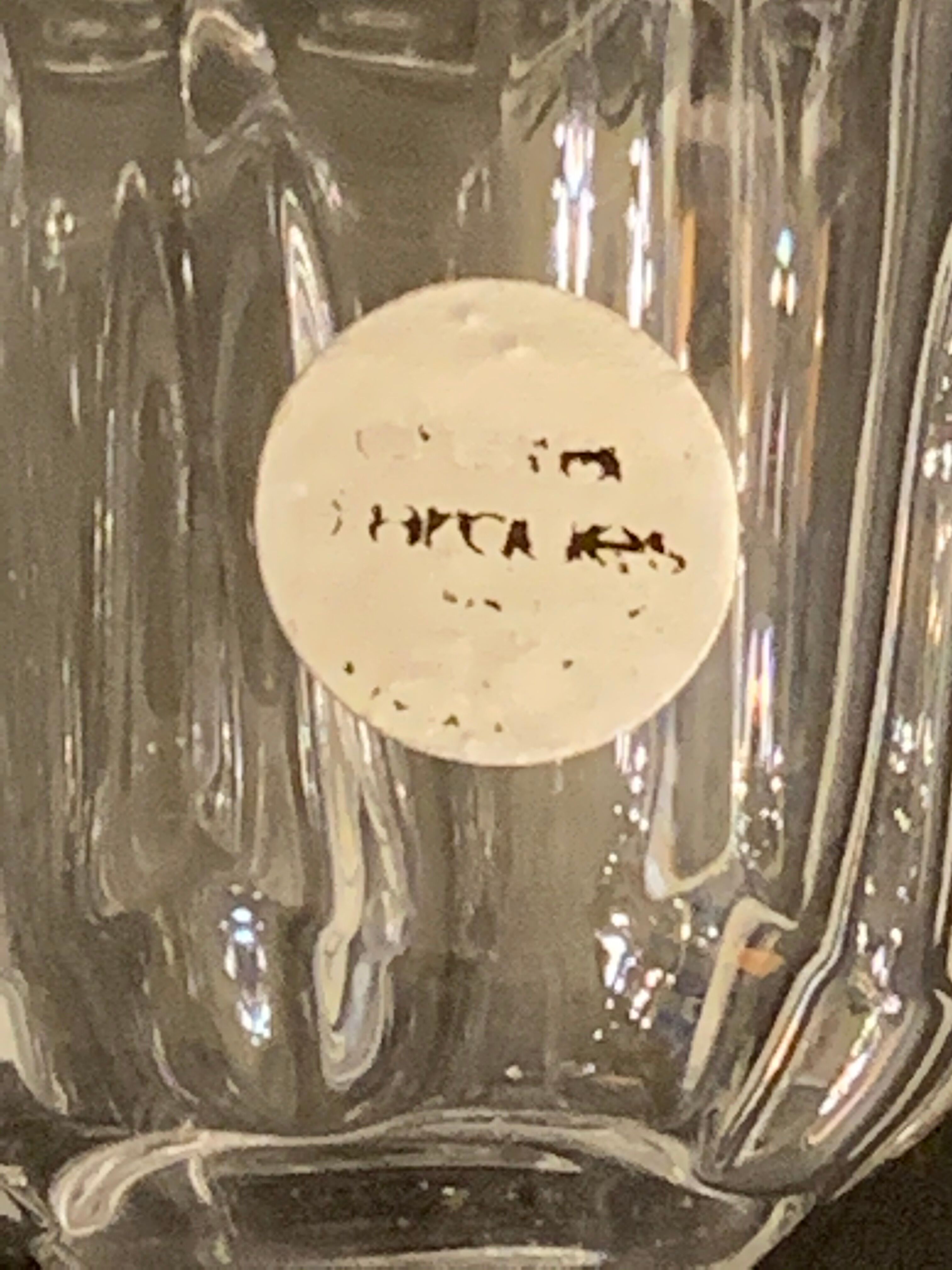 Pair of Arques crystal candlesticks