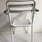 White metal chair