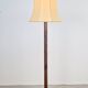 Art Deco Asian Style Carved Wood Floor Lamp, 1930s