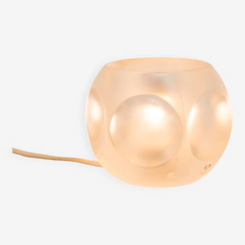 Lampe cubique Peill & Putzler | Verre cristal dépoli | millésime des années 70