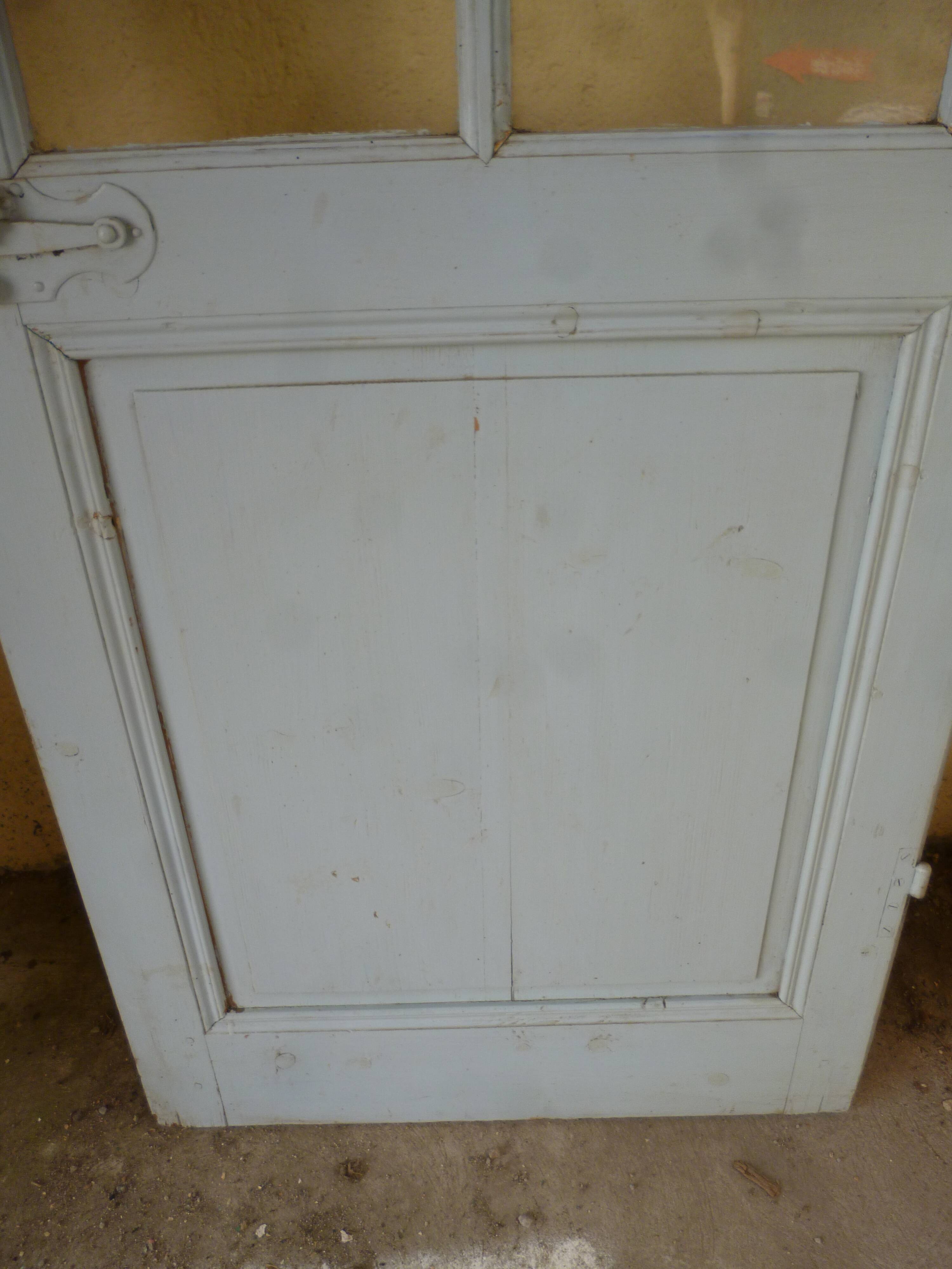 Old door blue patina