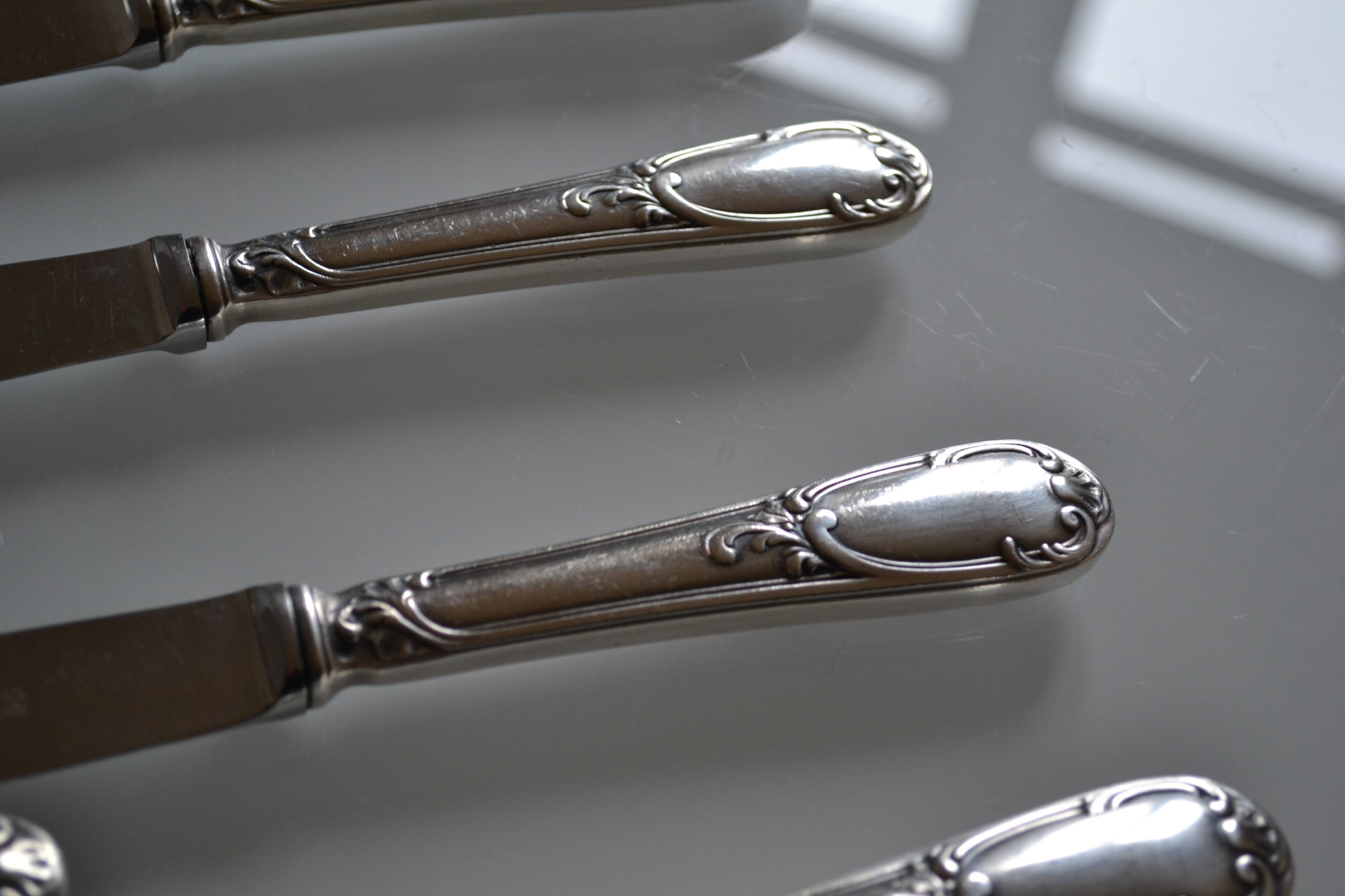 11 Frionnet François silver plated table knives 25 cm silver plated knives